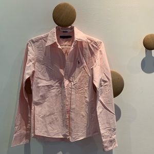 Pink and white stripped cotton Ralph Lauren top, 2